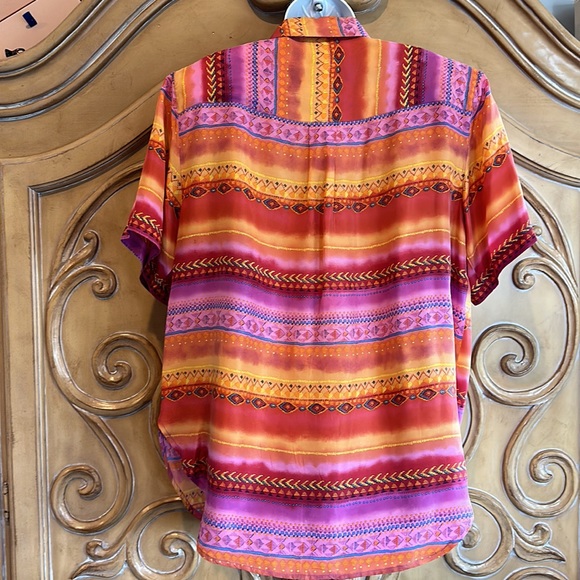 Silk Club Striped camp shirt - Picture 6 of 9